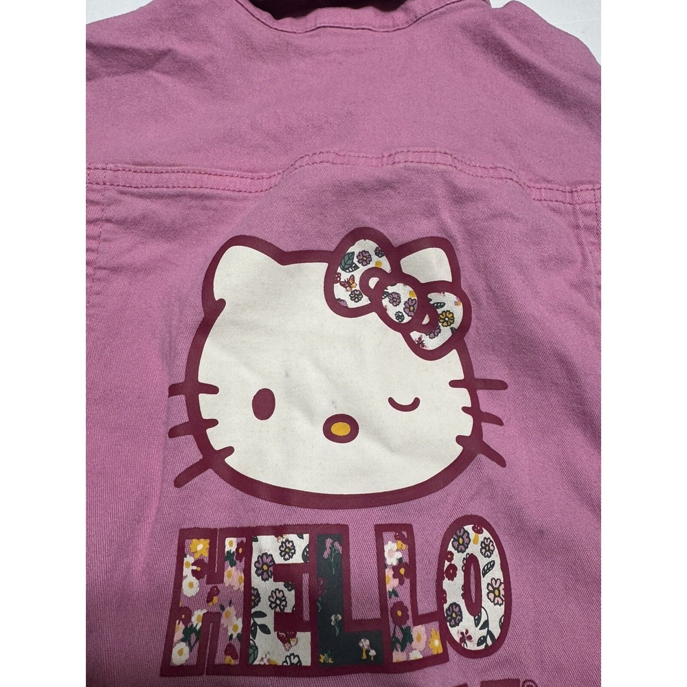 Hello Kitty Pink Denim Jean Jacket 365‎ Kids For Garanimals Size 6